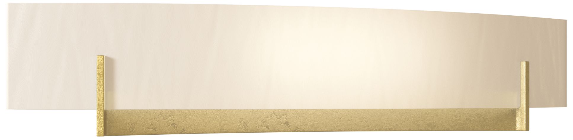 Axis Large Sconce - Modern Brass - White Art Glass - Made to Order