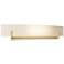 Axis Large Sconce - Modern Brass - White Art Glass