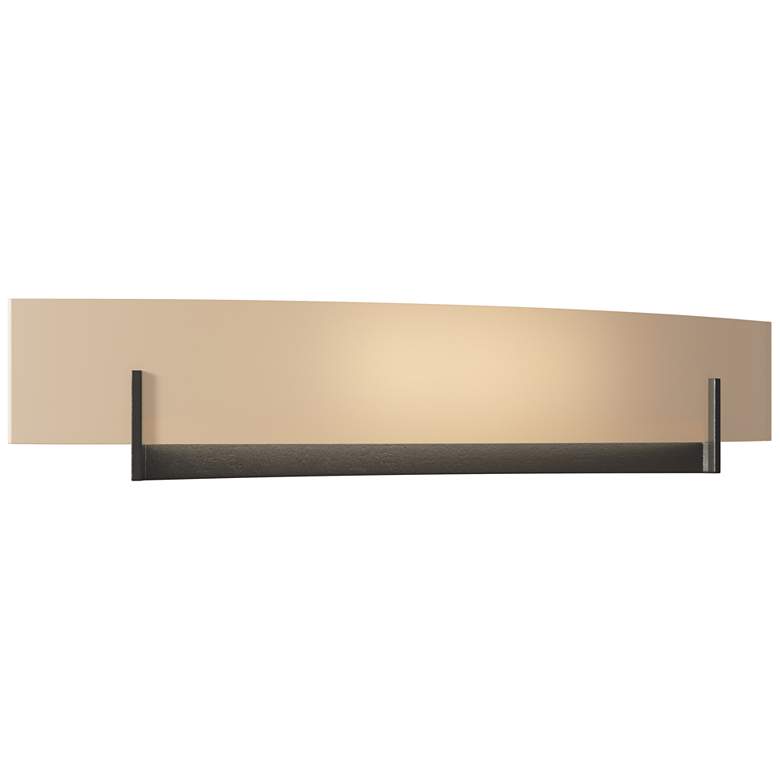 Image 1 Axis Large Sconce - Oil Rubbed Bronze - Sand Glass
