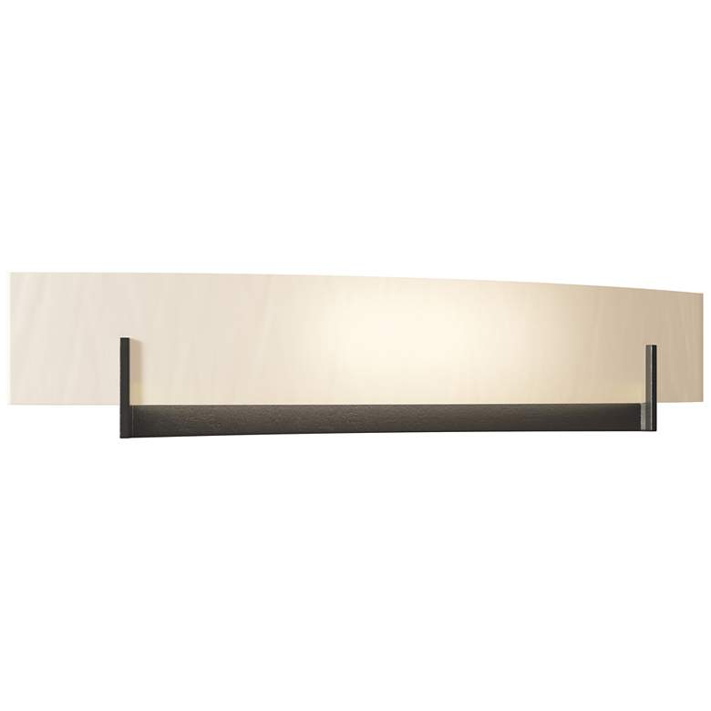 Image 1 Axis Large Sconce - Oil Rubbed Bronze - White Art Glass