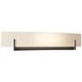 Axis Large Sconce - Oil Rubbed Bronze - White Art Glass