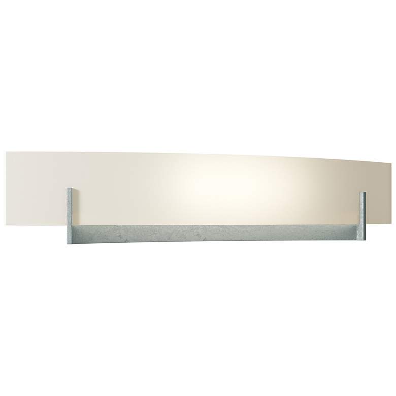 Image 1 Axis Large Sconce - Platinum - Opal Glass