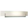 Axis Large Sconce - Platinum - Opal Glass