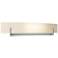 Axis Large Sconce - Platinum - White Art Glass