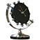 Axis Nickel Plated 9" High Tabletop Clock