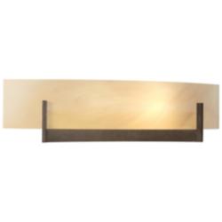 Axis Sconce - Bronze - Amber Swirl Glass
