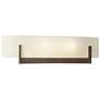 Axis Sconce - Bronze - Opal Glass