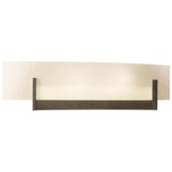 Axis Sconce - Bronze - White Art Glass