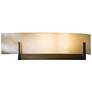 Axis Sconce - Dark Smoke Finish - White Art Glass