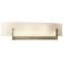 Axis Sconce - Gold - White Art Glass