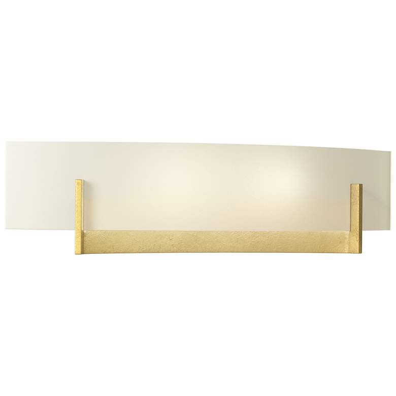 Image 1 Axis Sconce - Modern Brass - Opal Glass