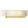 Axis Sconce - Modern Brass - Opal Glass
