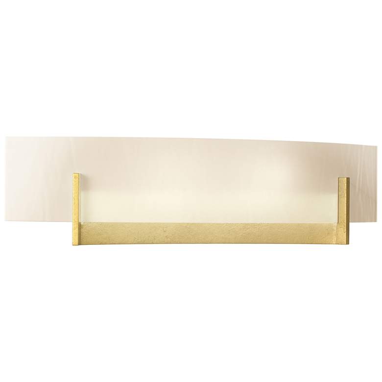 Image 1 Axis Sconce - Modern Brass - White Art Glass