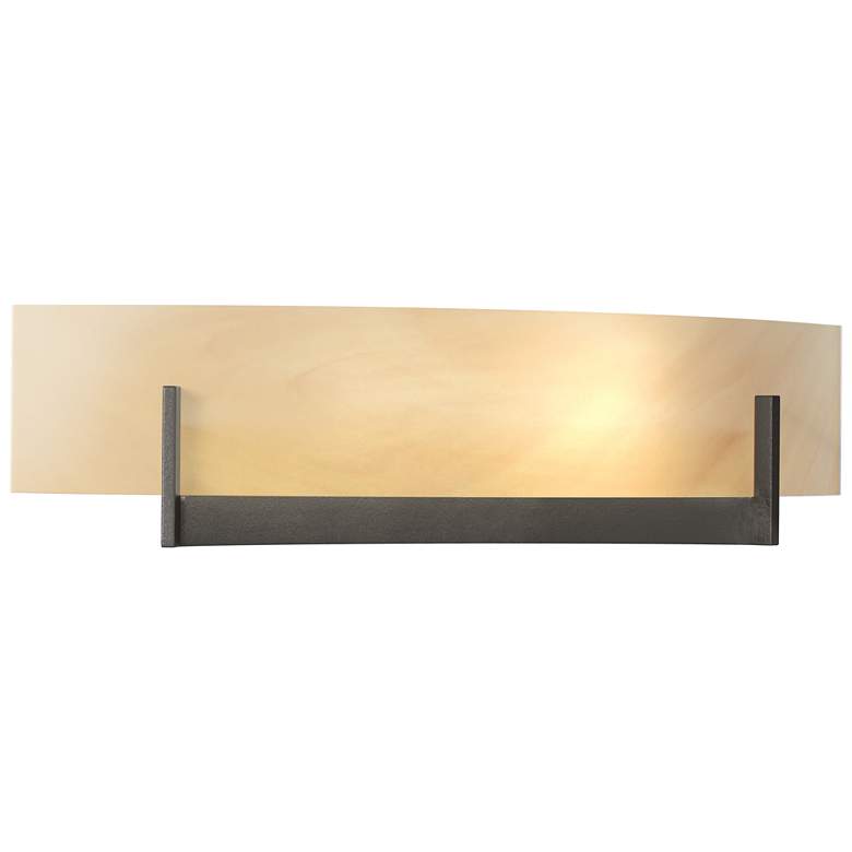 Image 1 Axis Sconce - Oil Rubbed Bronze - Amber Swirl Glass
