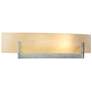 Axis Sconce - Platinum - Amber Swirl Glass