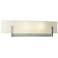 Axis Sconce - Platinum - Opal Glass