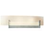 Axis Sconce - Platinum - White Art Glass