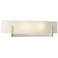 Axis Sconce - Sterling - Opal Glass