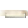 Axis Sconce - Sterling - White Art Glass