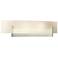 Axis Sconce - Sterling - White Art Glass