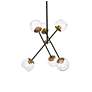 5_Axl 24" Pendant In Black And Brass With Clear Shade more views