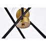 6_Axl 24" Pendant In Black And Brass With Clear Shade more views