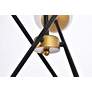 5_Axl 24" Pendant In Black And Brass With White Shade more views