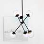 1_Axl 24" Pendant In Black With Clear Shade