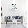 3_Axl 24" Pendant In Black With Clear Shade more views