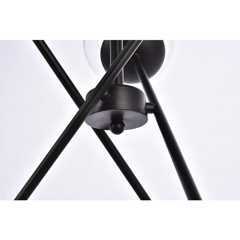 Image 5 Axl 24" Pendant In Black With Clear Shade more views