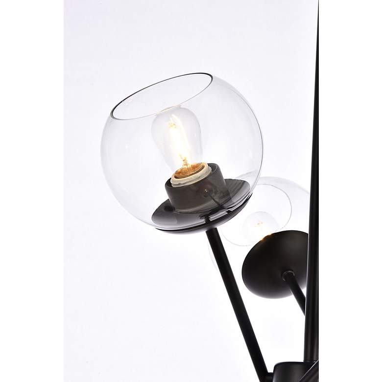 Image 6 Axl 24" Pendant In Black With Clear Shade more views