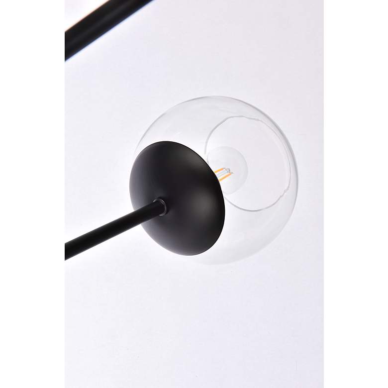 Image 7 Axl 24" Pendant In Black With Clear Shade more views