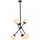 Axl 24" Pendant In Black With White Shade