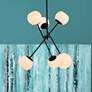 1_Axl 24" Pendant In Black With White Shade