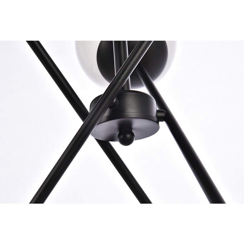 Image 5 Axl 24" Pendant In Black With White Shade more views