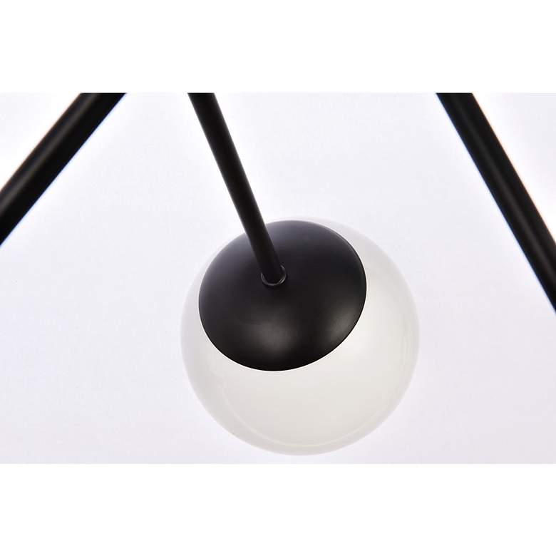 Image 7 Axl 24" Pendant In Black With White Shade more views