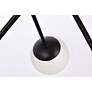 7_Axl 24" Pendant In Black With White Shade more views