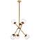 Axl 24" Pendant In Brass With Clear Shade