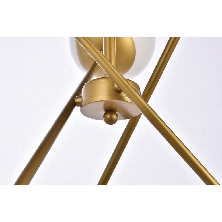 Image 5 Axl 24" Pendant In Brass With White Shade more views
