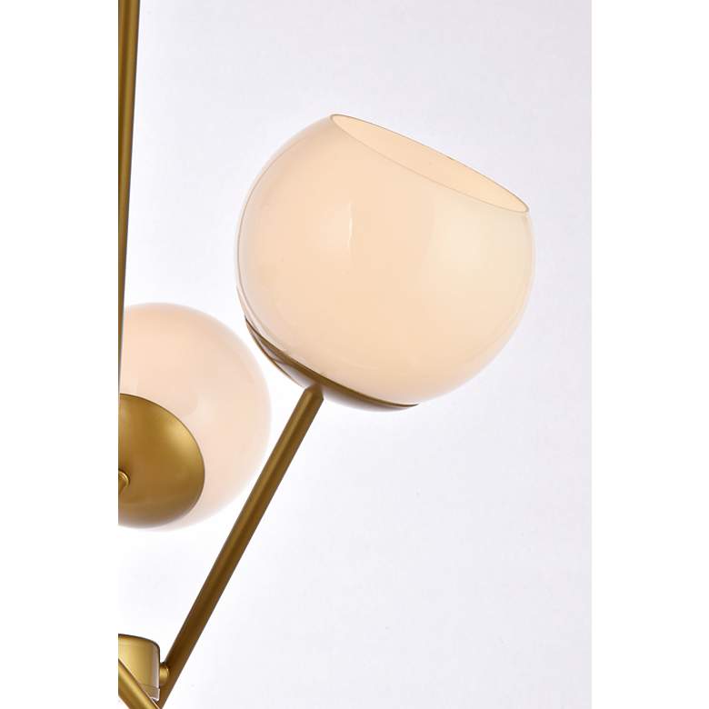 Image 6 Axl 24" Pendant In Brass With White Shade more views