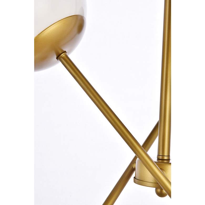 Image 7 Axl 24" Pendant In Brass With White Shade more views