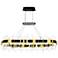 Aya LED Integrated Pearl Black Chandelier