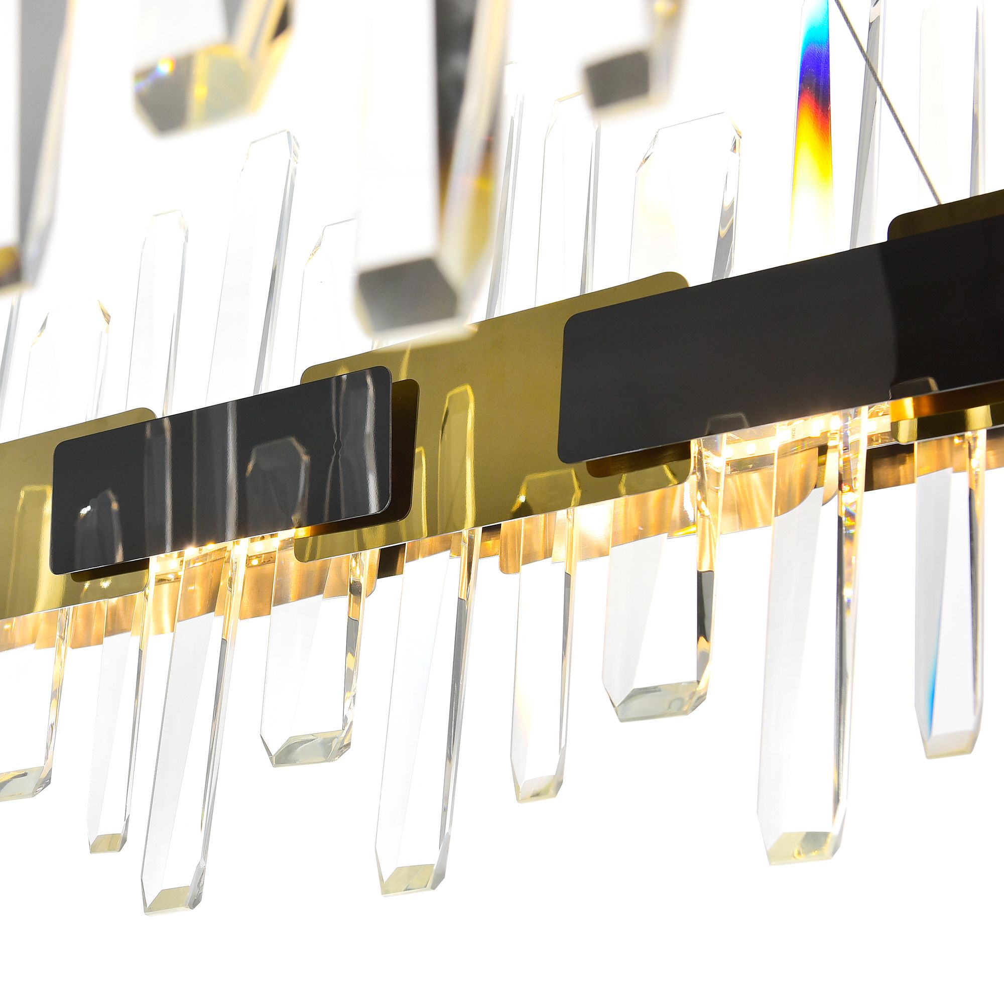 Image 4 Aya LED Integrated Pearl Black Chandelier more views