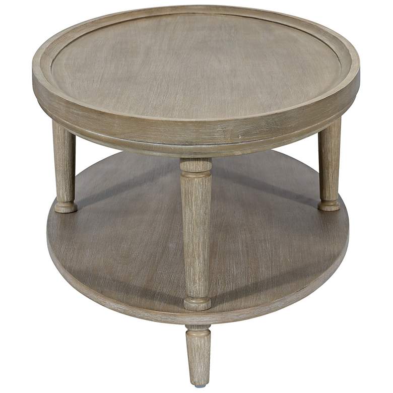 Image 6 Ayanna 48" Wide Reclaimed Greige Oval Coffee Table more views