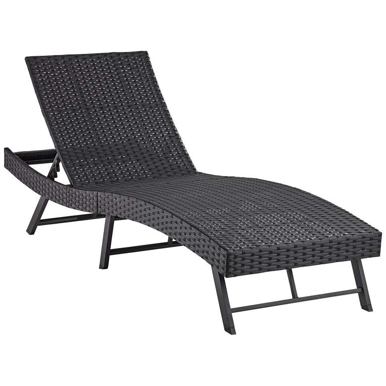 Image 2 Ayanna Black Metal Adjustable Outdoor Lounge Chair