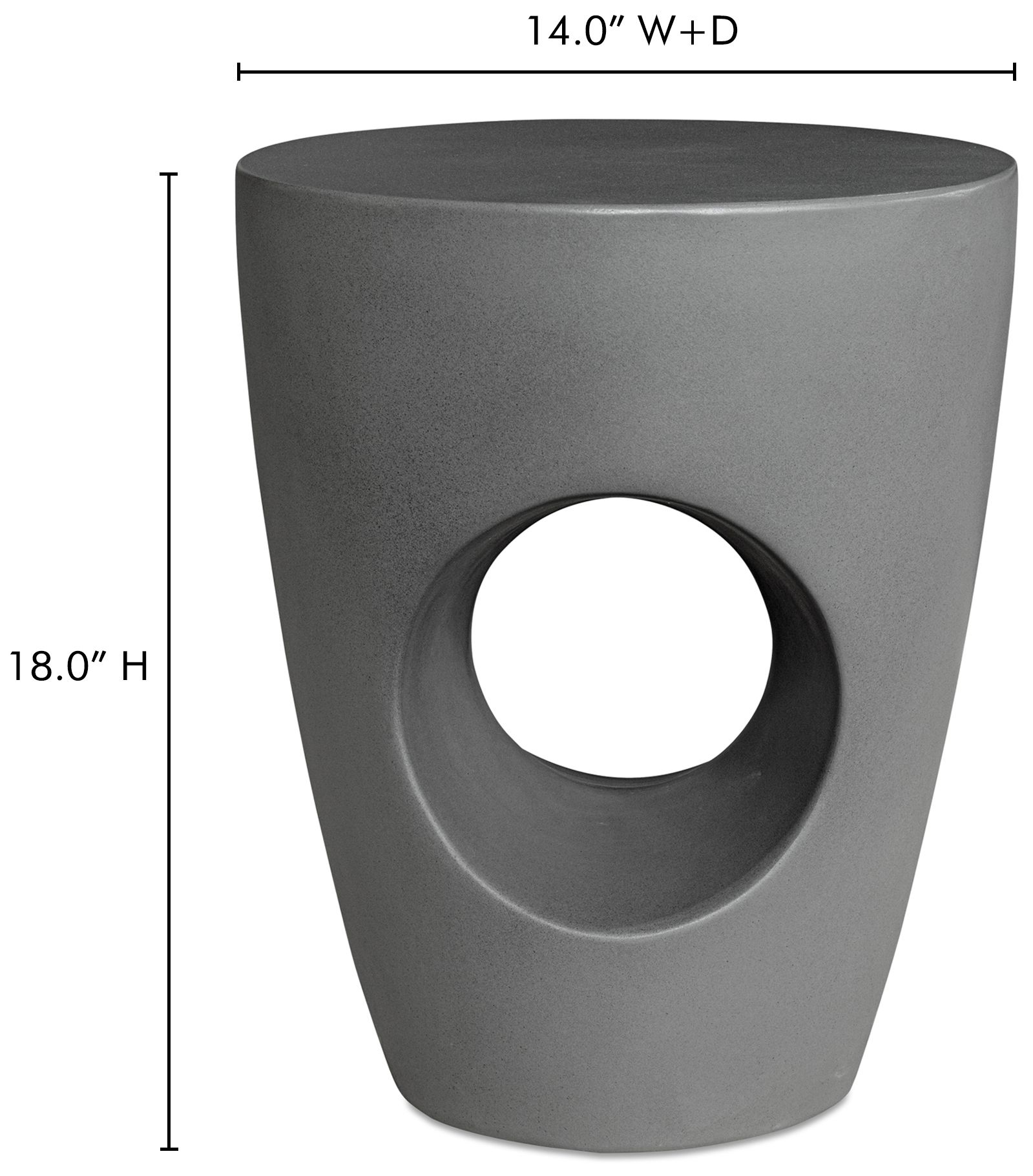 Image 6 Aylard Outdoor Stool Grey more views