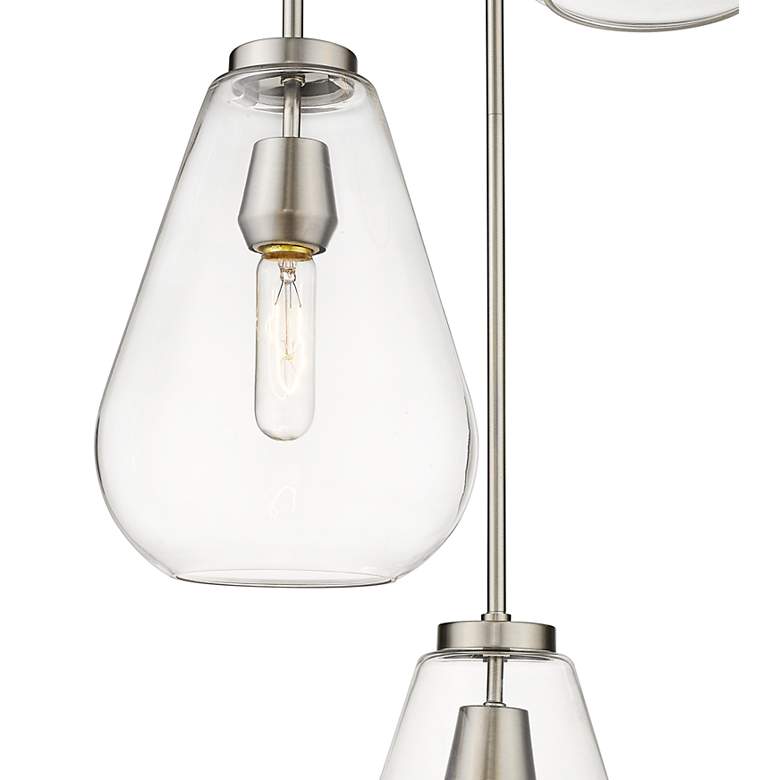 Image 5 Ayra 18" Wide Brushed Nickel Multi-Light Pendant more views
