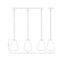 Ayra 36" Wide Olde Brass 3-Light Linear Chandelier in scene