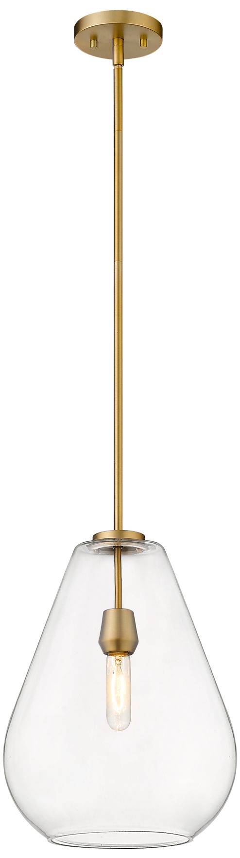 Ayra by Z-Lite Olde Brass 12 inch 1 Light Pendant