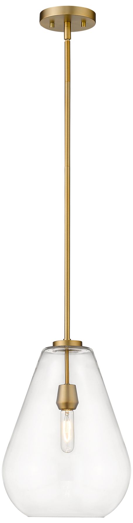 Image 4 Ayra by Z-Lite Olde Brass 12 inch 1 Light Pendant more views